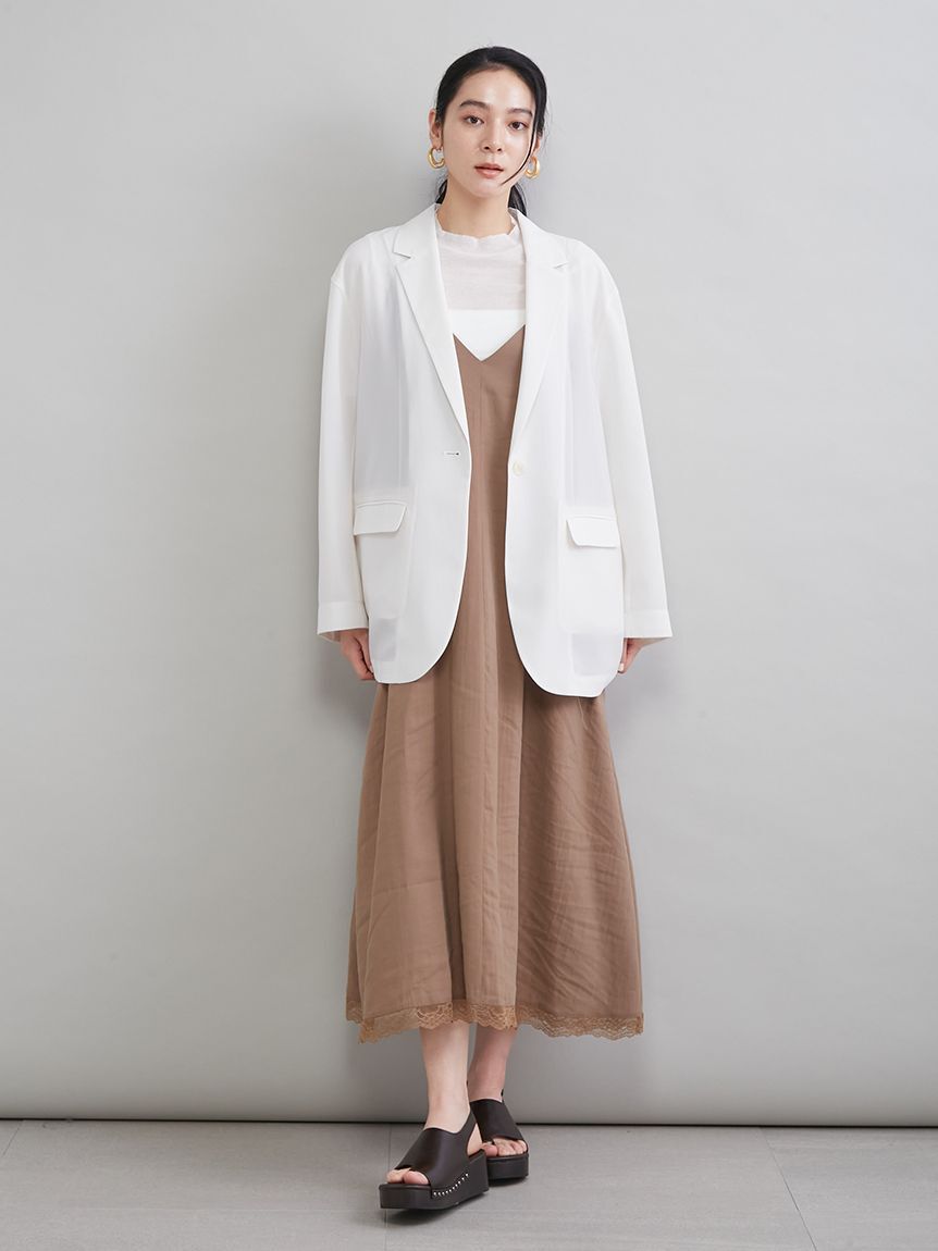 Mila Owen「ウールテンセルハーフスリーブシアーＴ」|Tシャツ・カットソー|