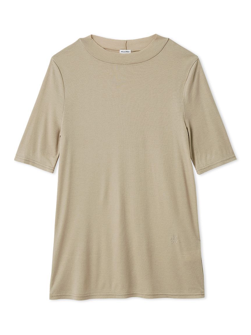 Mila Owen「ウールテンセルハーフスリーブシアーＴ」|Tシャツ・カットソー|BEG