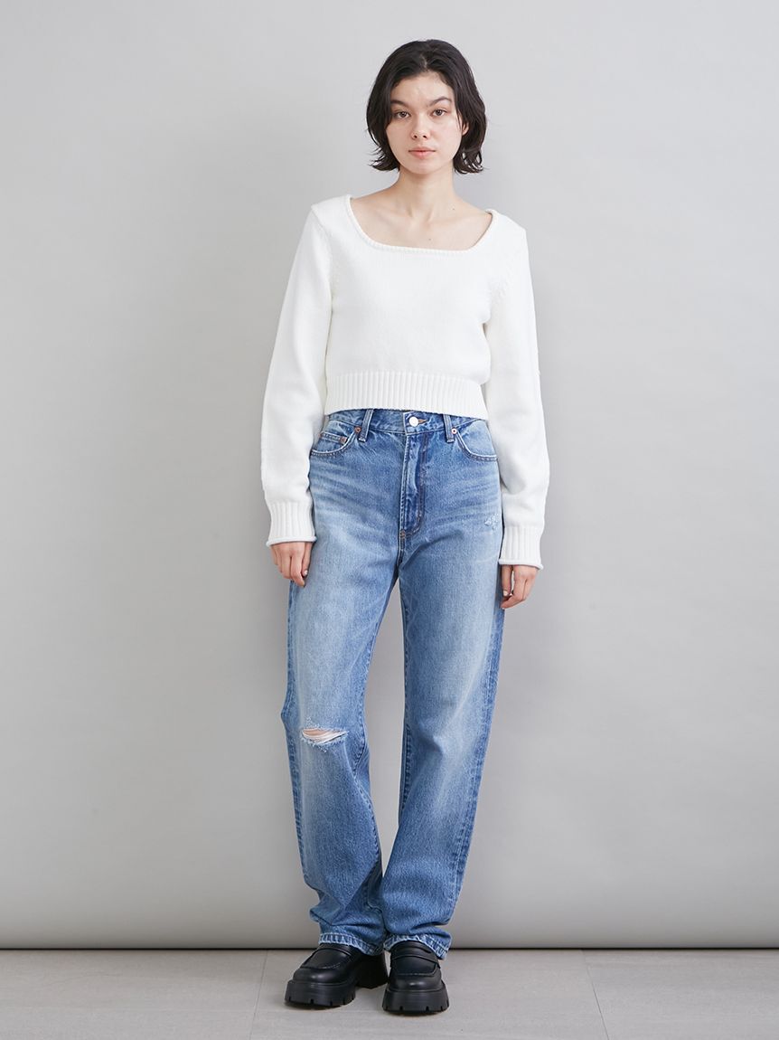 Mila Owen「スクエアネックニット」|ニット・セーター|