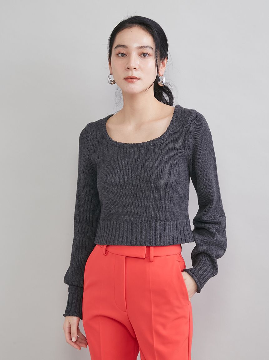 Mila Owen「スクエアネックニット」|ニット・セーター|