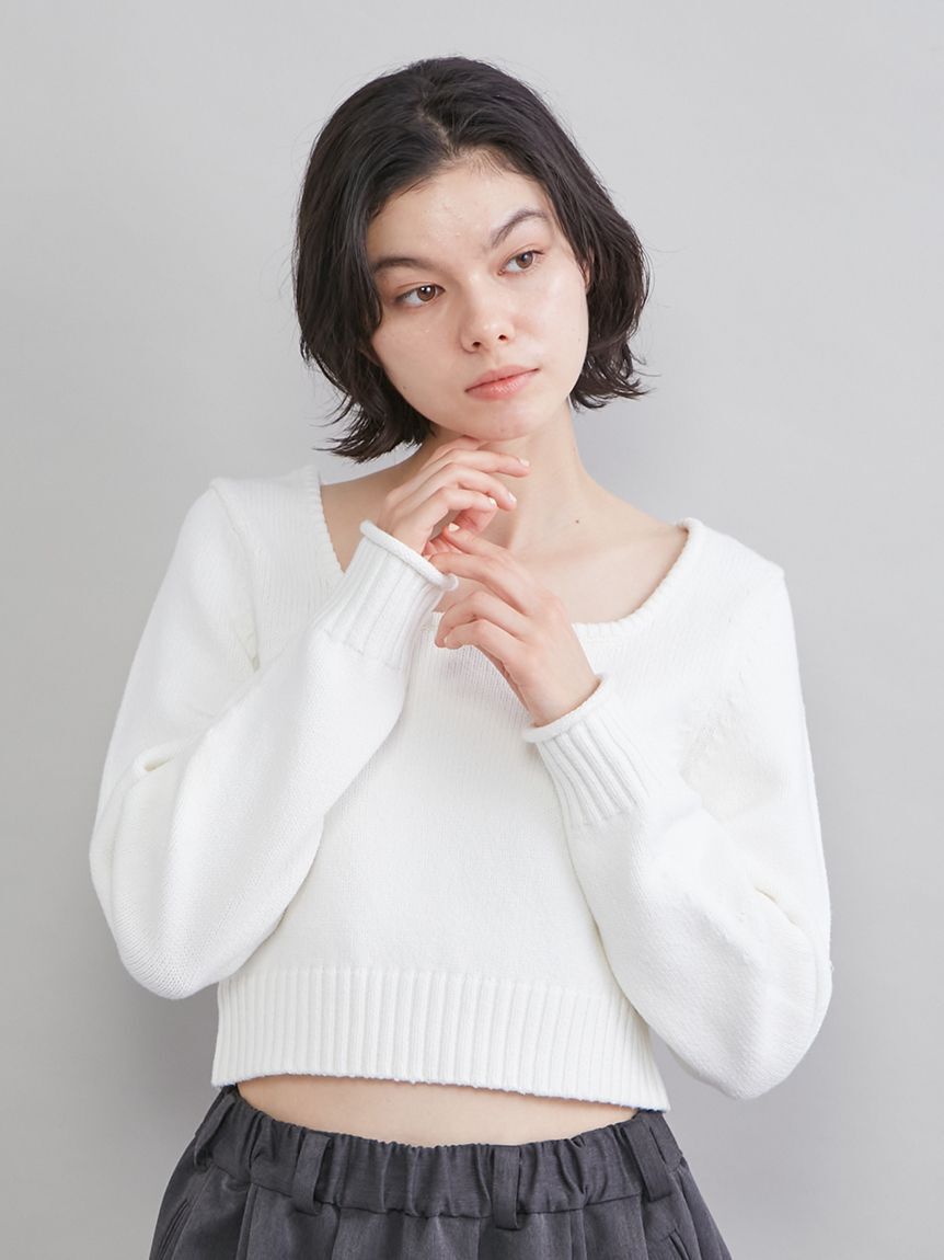 Mila Owen「スクエアネックニット」|ニット・セーター|