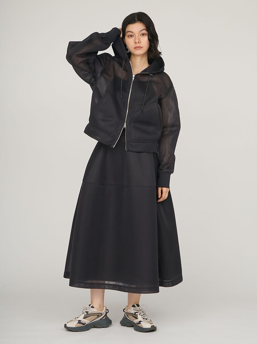 emmi atelier「シアーダンボールジップフーディーブルゾン」|ブルゾン・スタジャン|