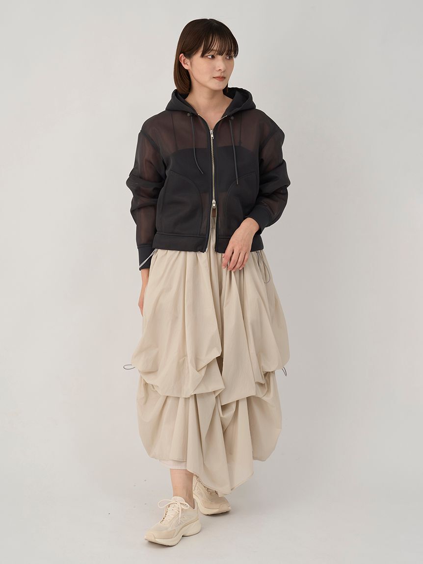 emmi atelier「シアーダンボールジップフーディーブルゾン」|ブルゾン・スタジャン|