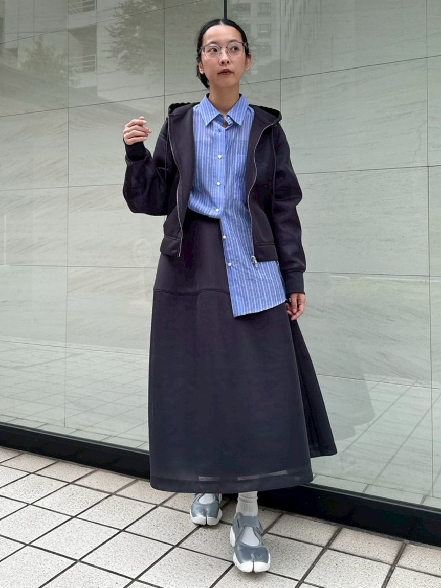 emmi atelier「シアーダンボールジップフーディーブルゾン」|ブルゾン・スタジャン|