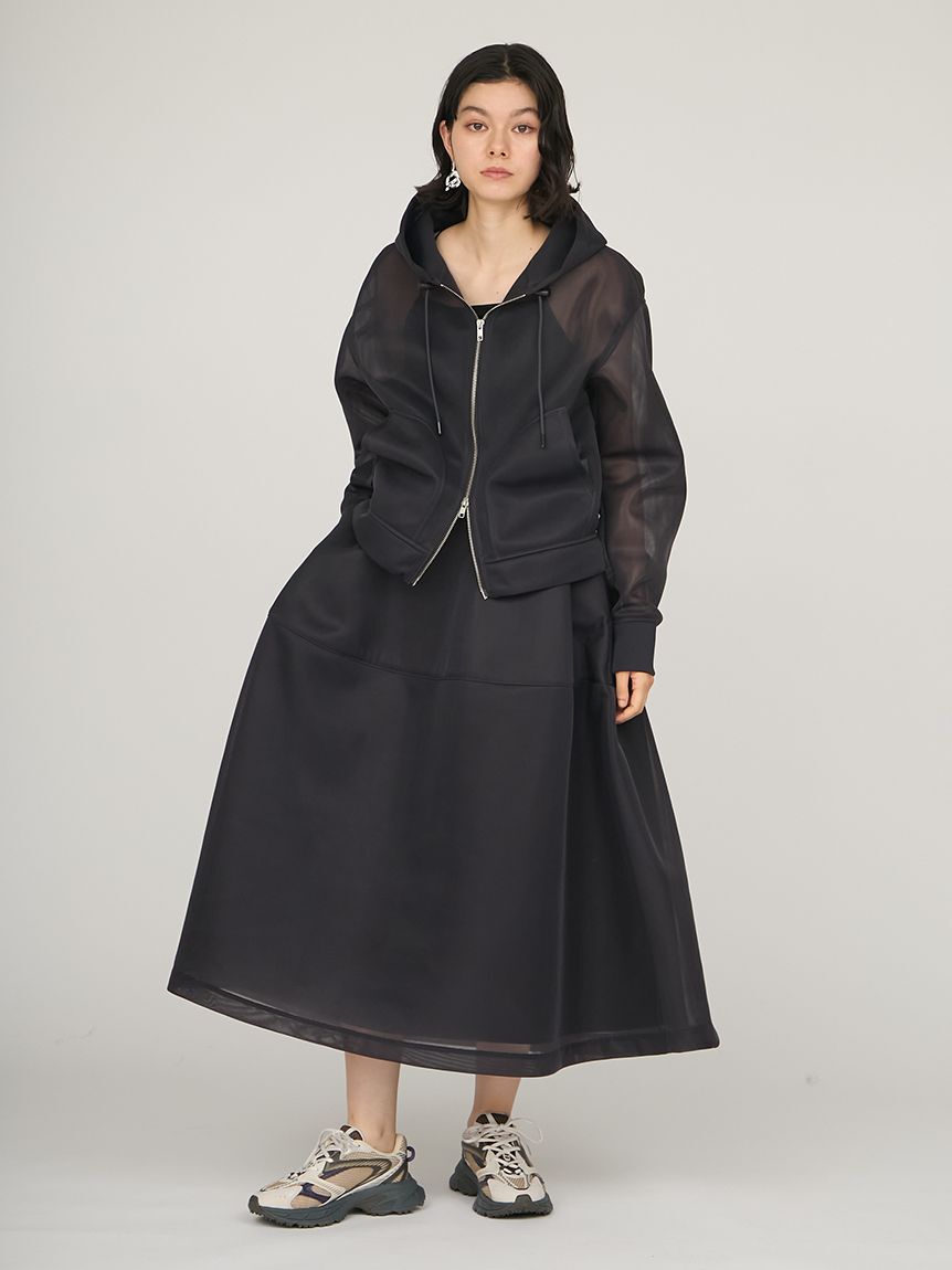 emmi atelier「シアーダンボールジップフーディーブルゾン」|ブルゾン・スタジャン|