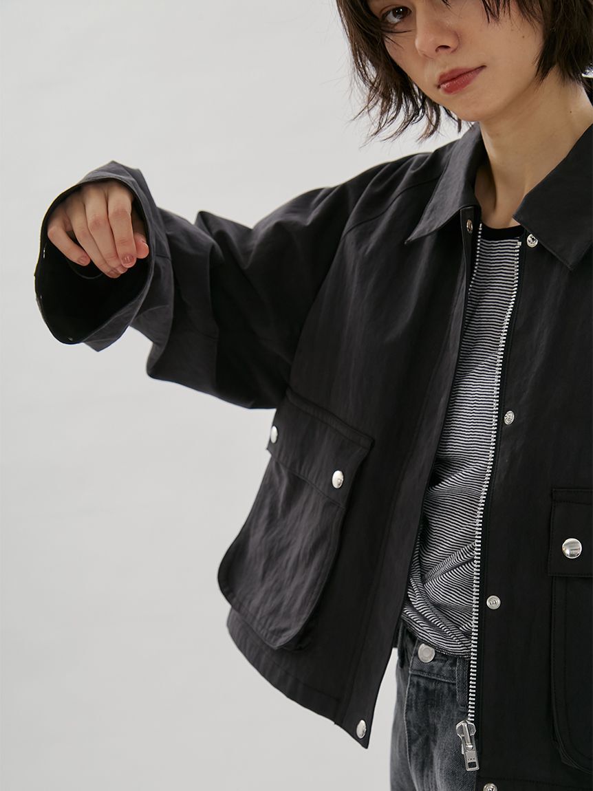 emmi atelier「ショートハンティングジャケット」|テーラードジャケット|