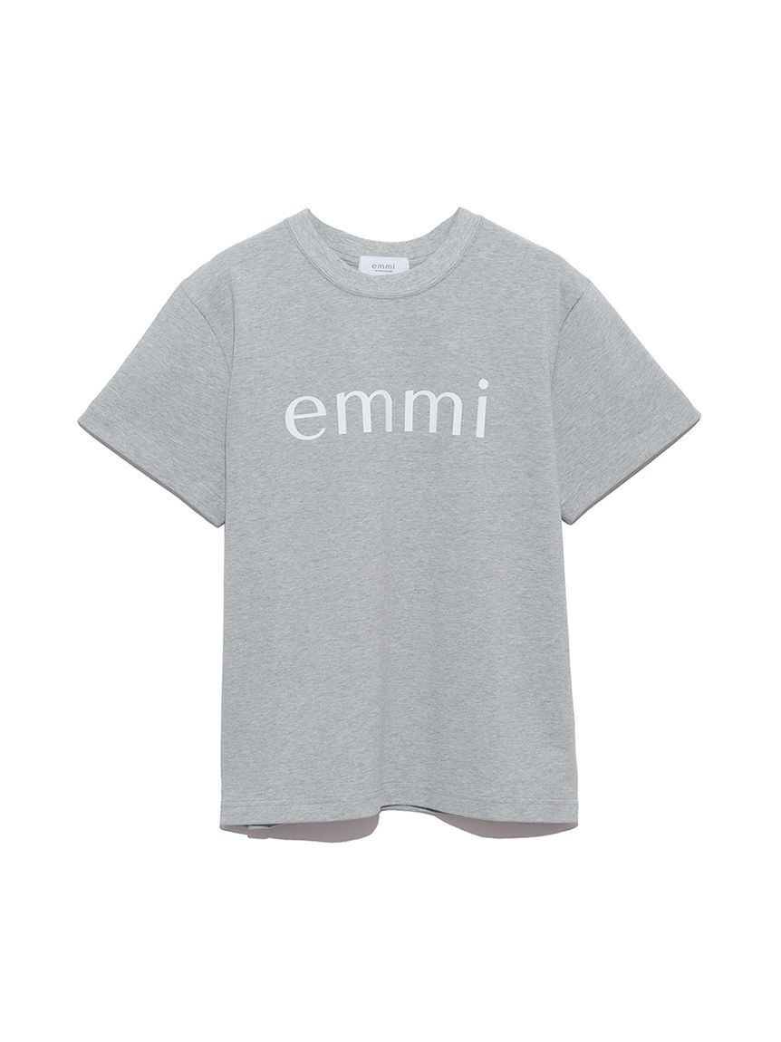 emmi atelier「【ONLINE限定カラーあり】eco emmiロゴTシャツ/UVカット」|Tシャツ・カットソー|GRY