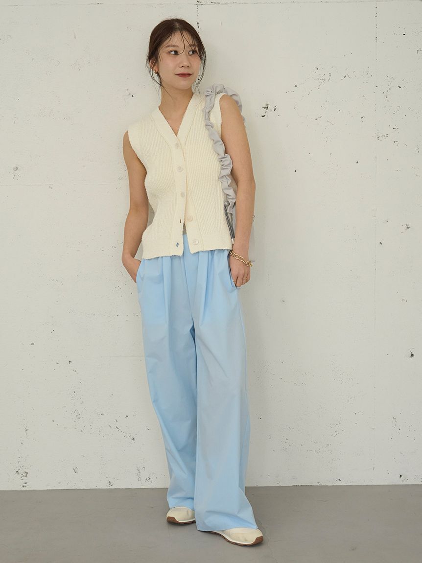 emmi atelier「【Movique】アクティブイージーパンツ/撥水/UVカット/接触冷感」|チノ|