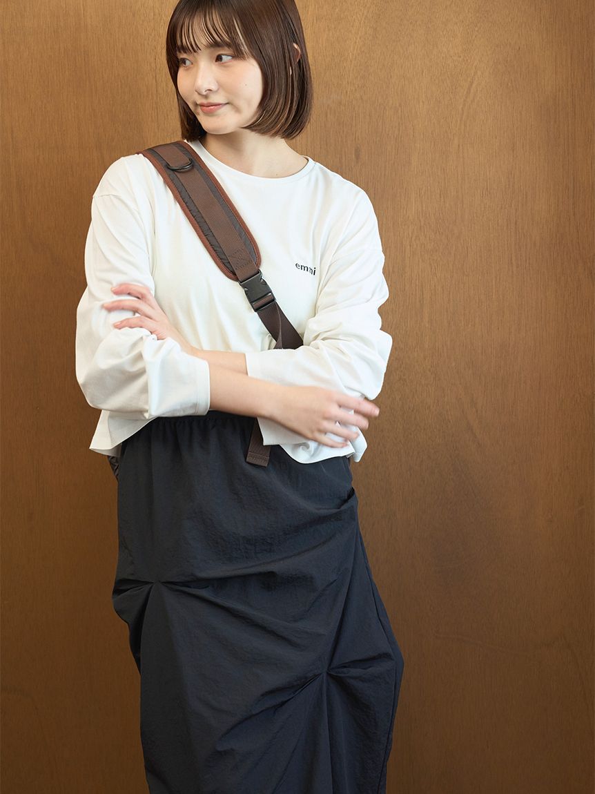 emmi atelier「emmiロゴミラノリブトップス」|ニット・セーター|