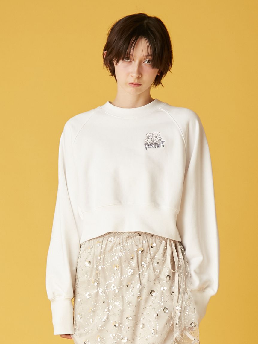 FURFUR「ファニーモチーフ刺繍スウェット」|スウェット・ジャージ|