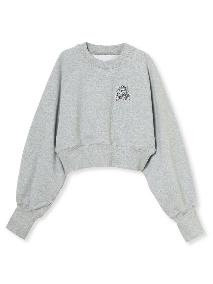FURFUR「ファニーモチーフ刺繍スウェット」|スウェット・ジャージ|GRY