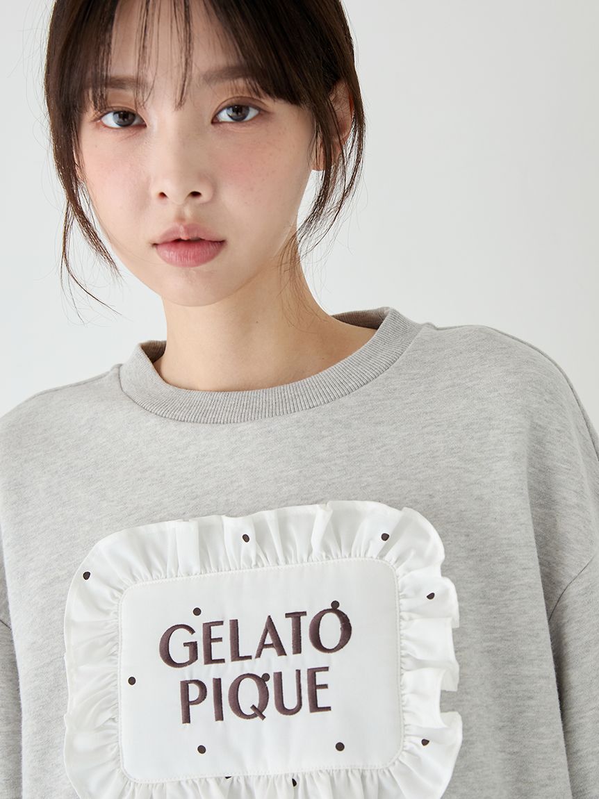 gelato pique「【WhiteDay】ピローモチーフ裏毛プルオーバー」|ルームウェア|