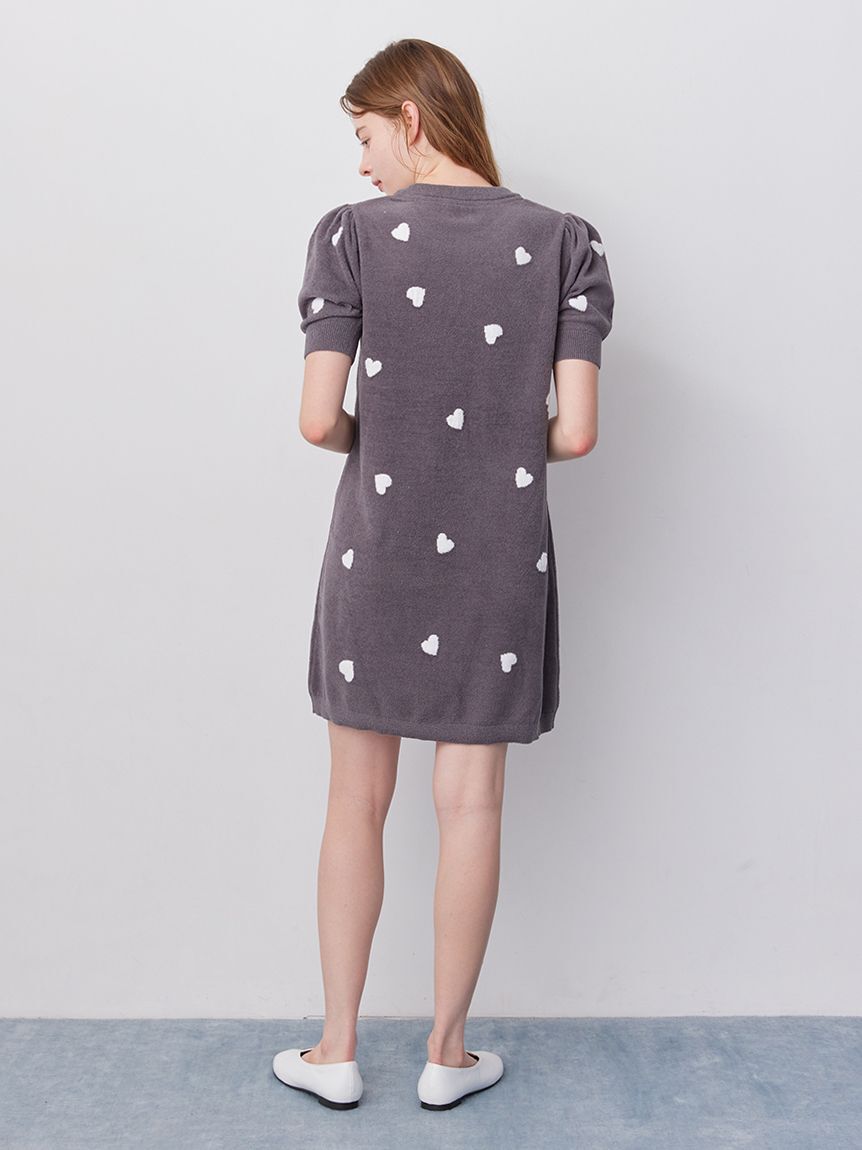 gelato pique「【ONLINE限定】エアリーモコハートジャガードワンピース」|ルームウェア|