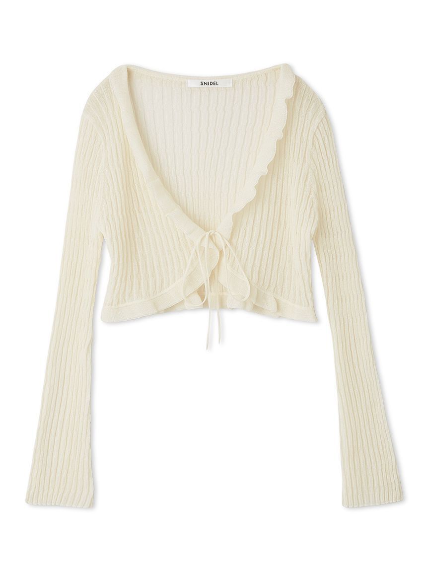SNIDEL「ボレロシアーカーディガン」|カーディガン|