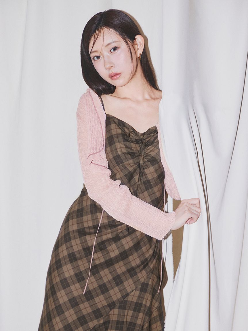 SNIDEL「ボレロシアーカーディガン」|カーディガン|