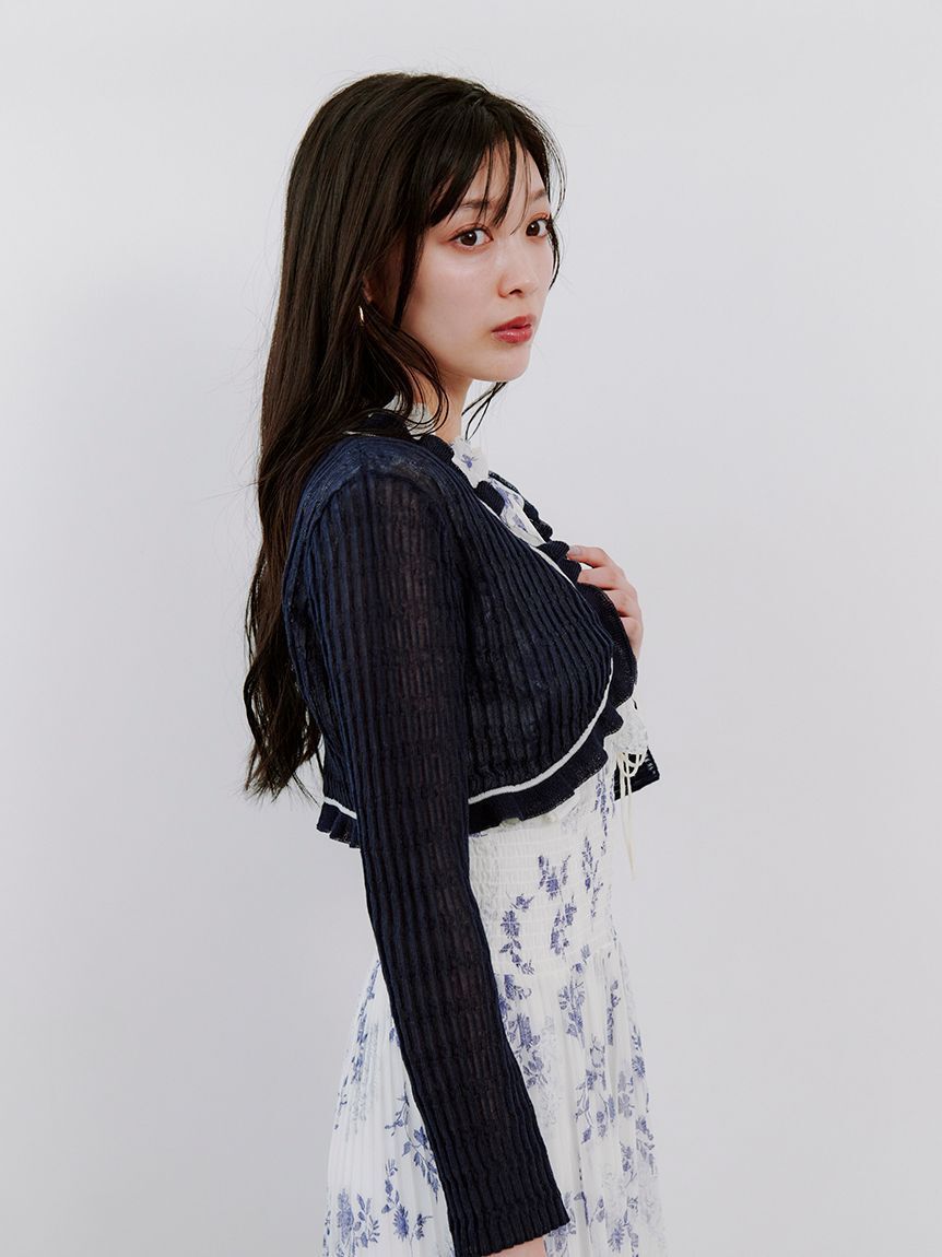 SNIDEL「ボレロシアーカーディガン」|カーディガン|