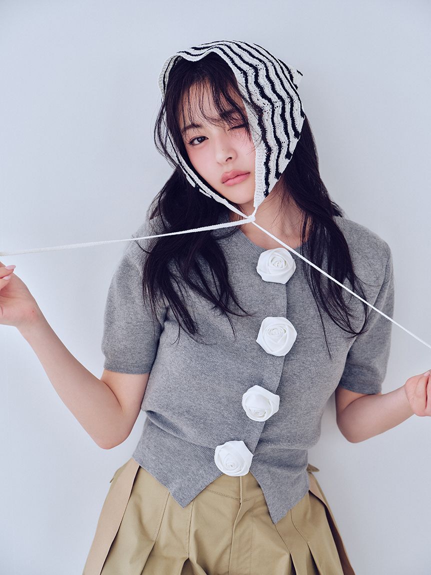 SNIDEL「クロシェバブーシュカ」|ヘアバンド|