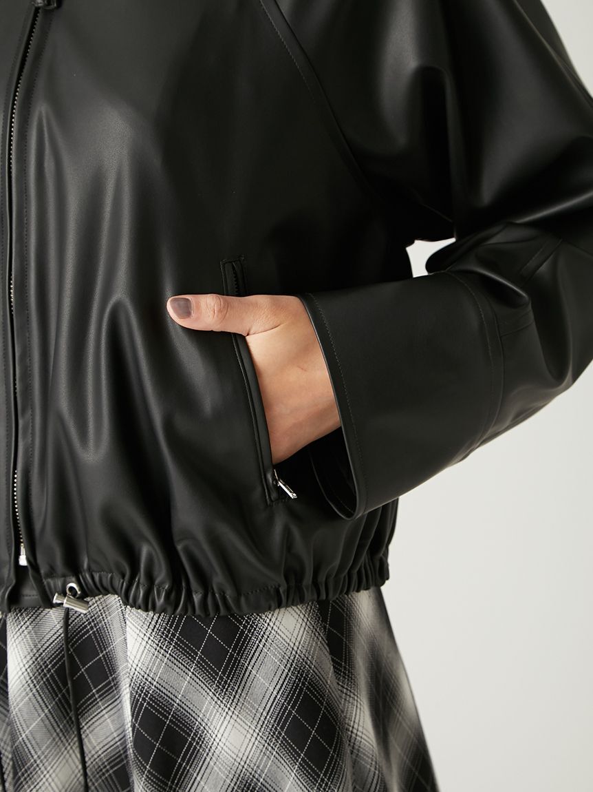 FRAY I.D「ステンカラードロストギャザーブルゾン」|ブルゾン・スタジャン|