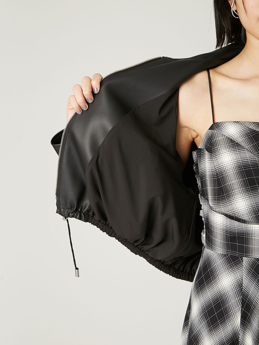 FRAY I.D「ステンカラードロストギャザーブルゾン」|ブルゾン・スタジャン|