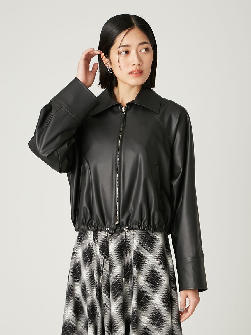 FRAY I.D「ステンカラードロストギャザーブルゾン」|ブルゾン・スタジャン|