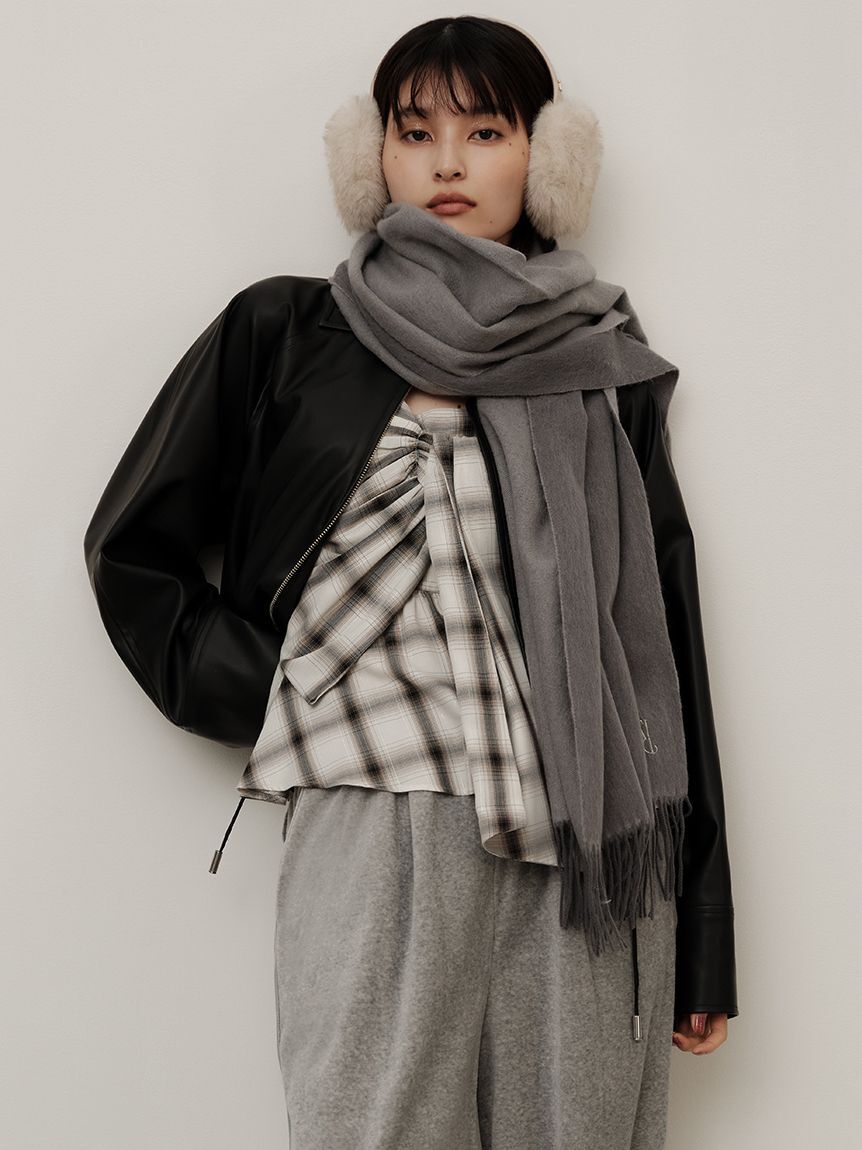 FRAY I.D「ステンカラードロストギャザーブルゾン」|ブルゾン・スタジャン|BLK