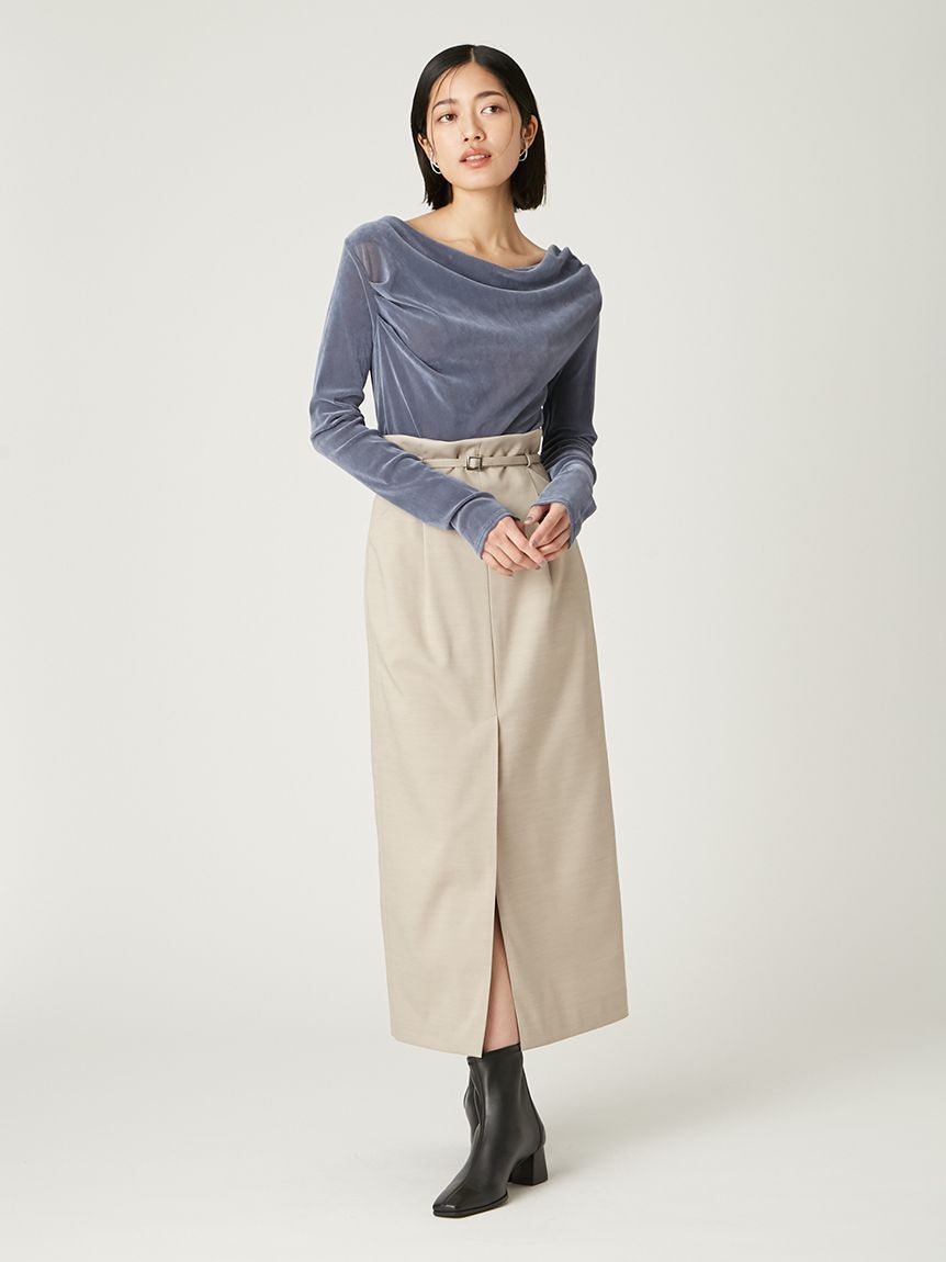 FRAY I.D「ボタンスリットタイトスカート」|スカート|