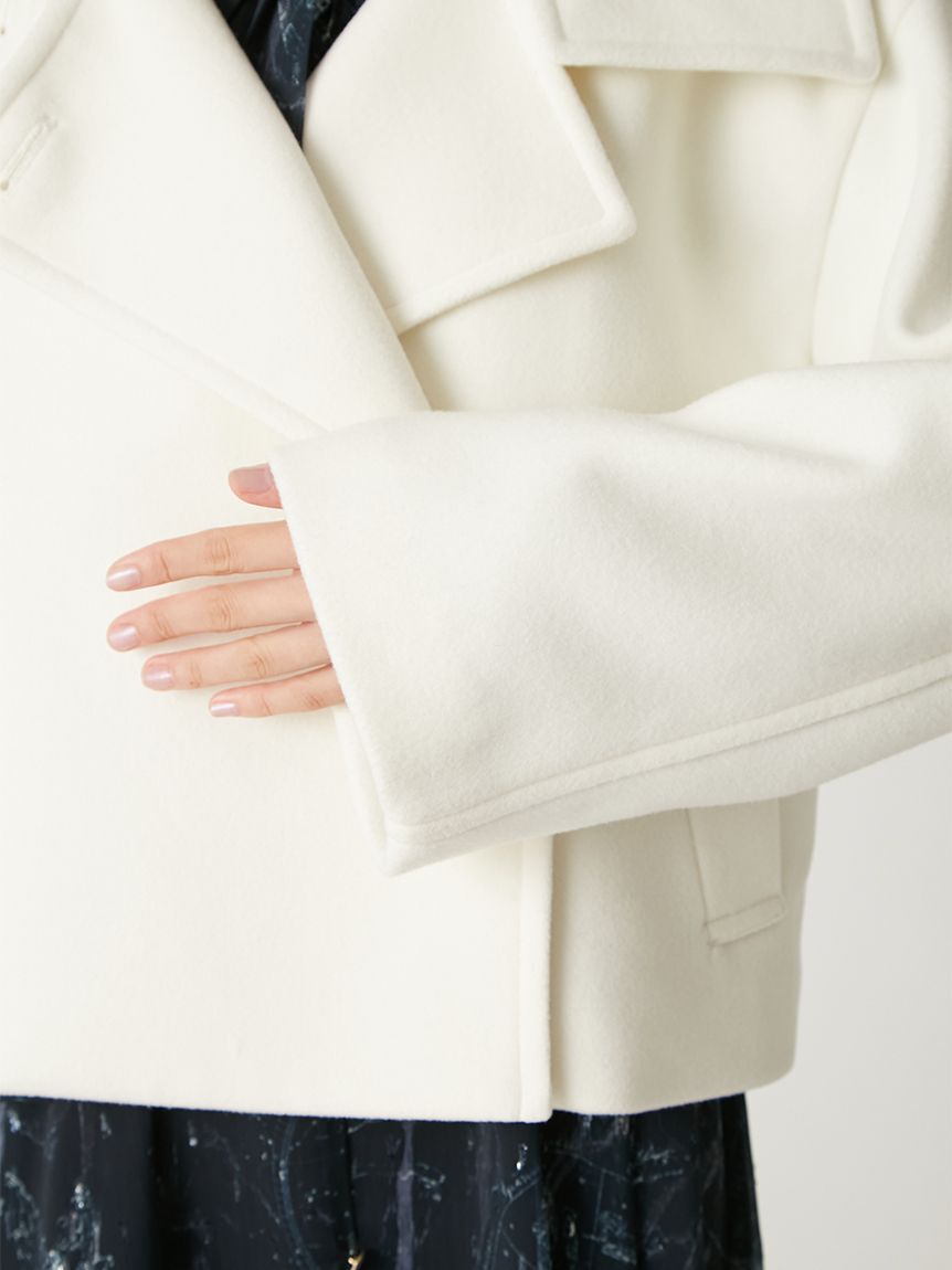 FRAY I.D「スタンドカラーショートコート」|トレンチコート|