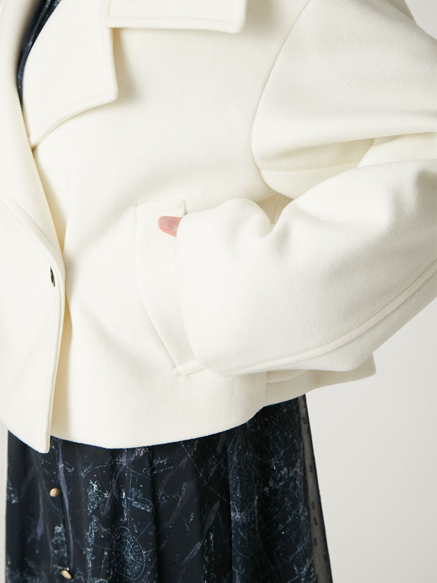 FRAY I.D「スタンドカラーショートコート」|トレンチコート|