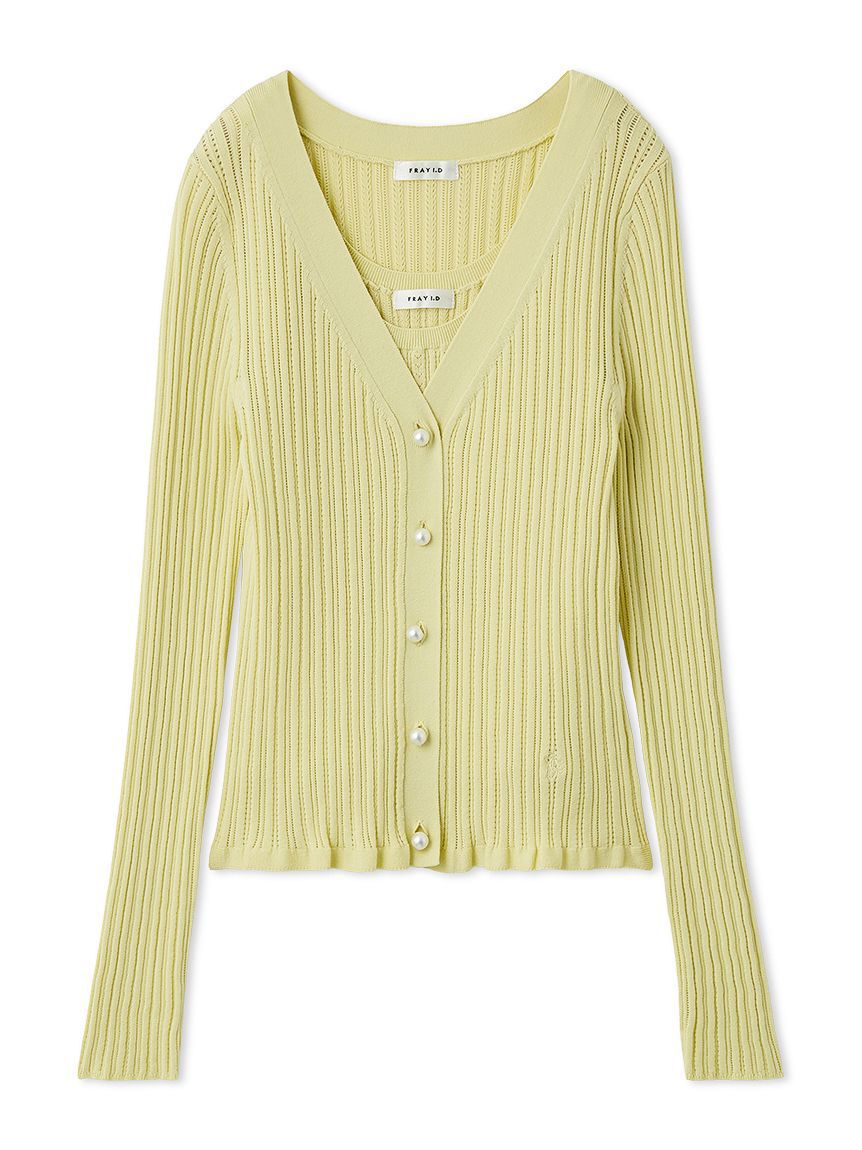 FRAY I.D「コットンモダールアンサンブルニット」|ニット・セーター|YEL