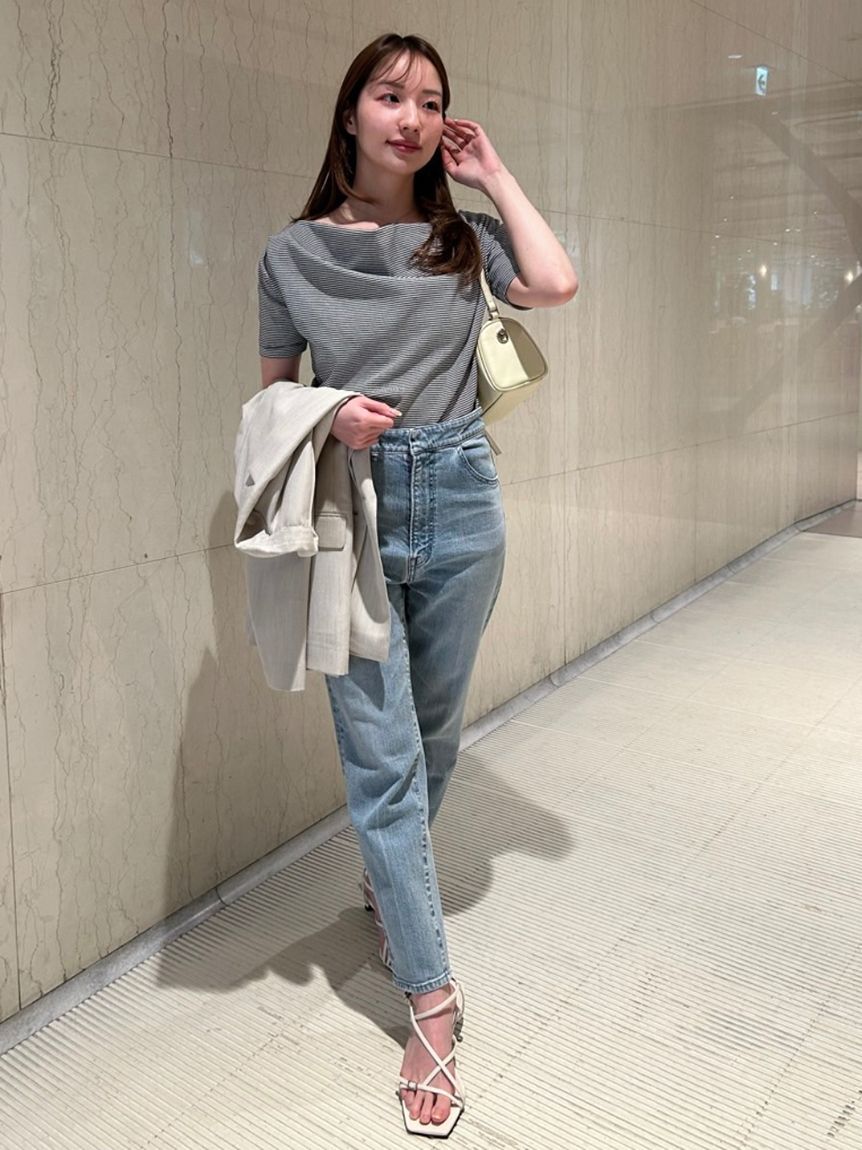 FRAY I.D「ドレープネックオフショルカットソー／ウォッシャブル」|Tシャツ・カットソー|