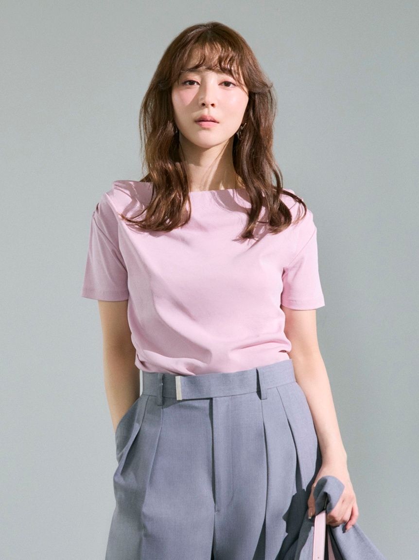 FRAY I.D「ドレープネックオフショルカットソー／ウォッシャブル」|Tシャツ・カットソー|PNK