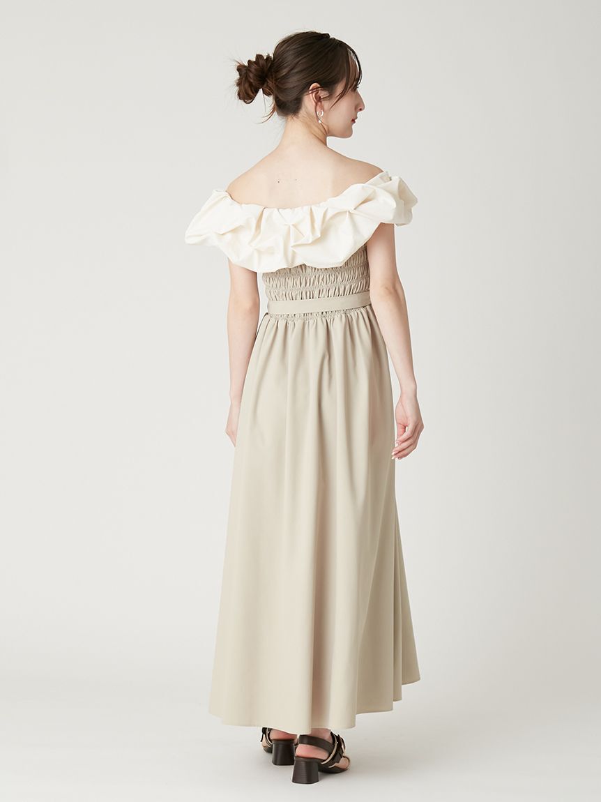 FRAY I.D「バルーンフリルシャーリングワンピース」|ワンピース|