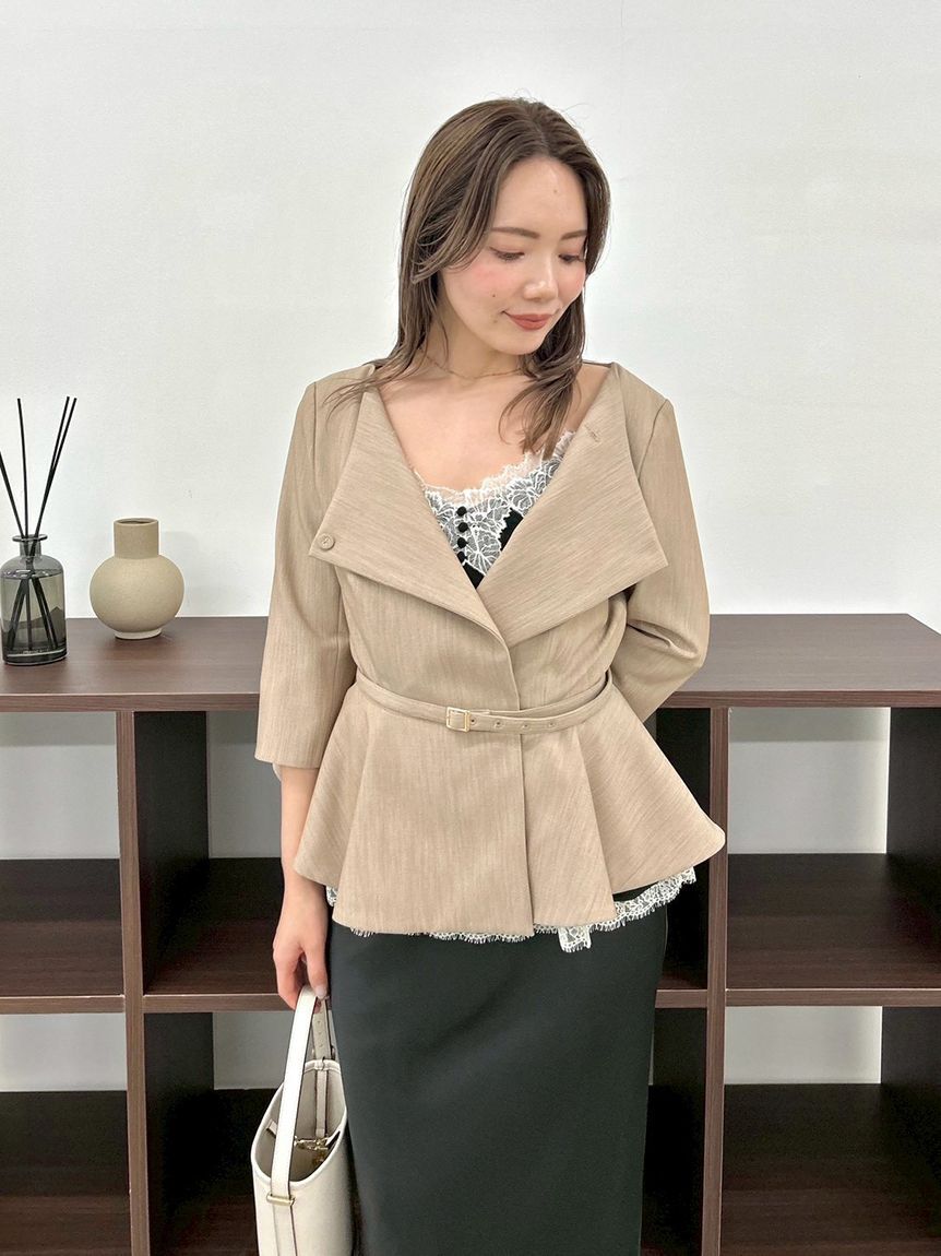 FRAY I.D「【WEB限定】2wayジャケット＆ナロースカートセット」|ワンピース|