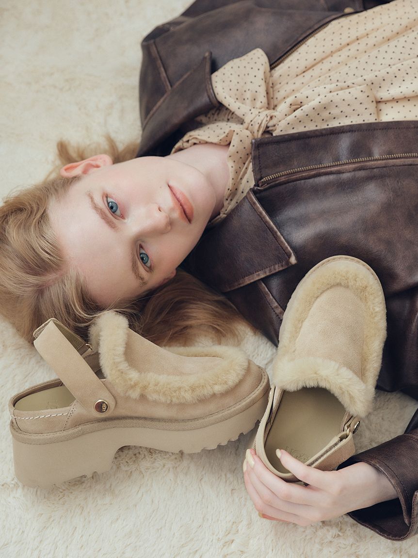 LILY BROWN「ヴィンテージフェイクレザーブルゾン」|ブルゾン・スタジャン|