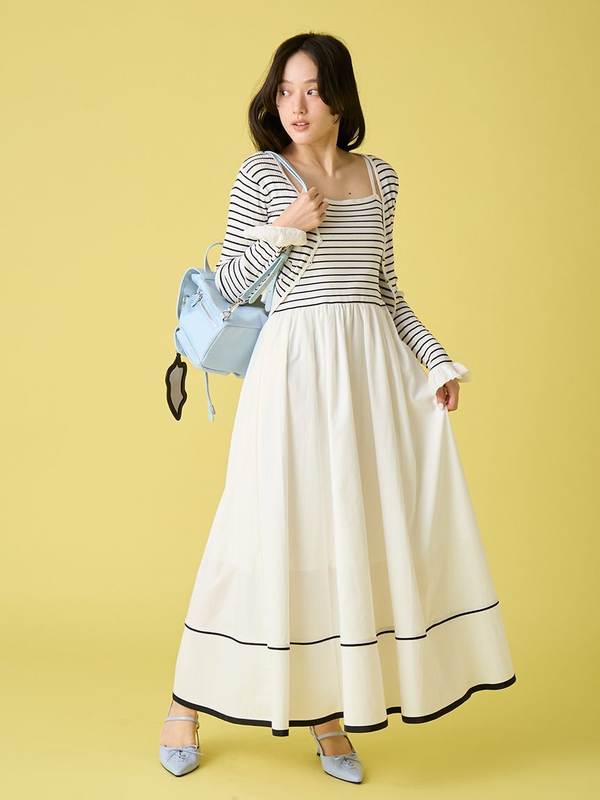 LILY BROWN「ウォッシャブルVネックニットカーディガン」|カーディガン|