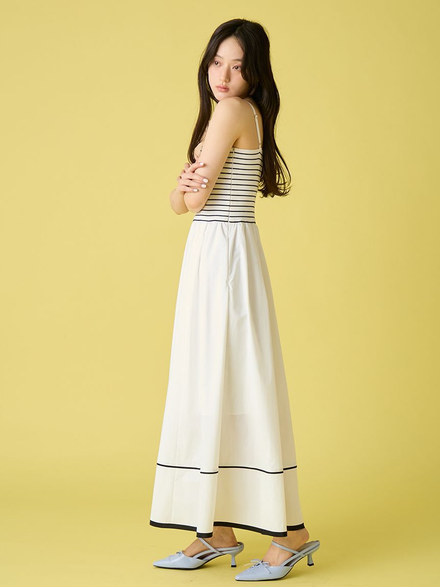 LILY BROWN「【WEB限定00サイズ】ウォッシャブルニットビスチェドッキングワンピース」|ワンピース|