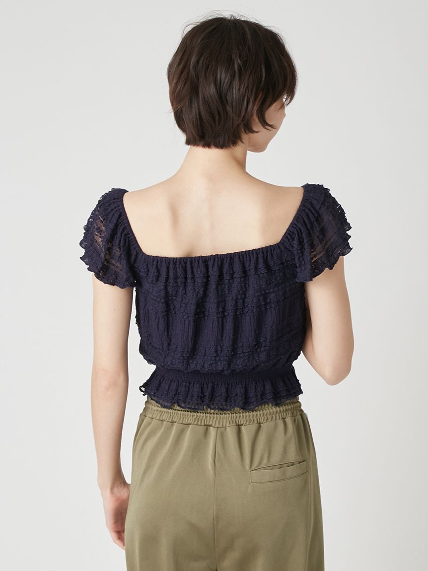 LILY BROWN「2wayシャーリングトップス」|Tシャツ・カットソー|