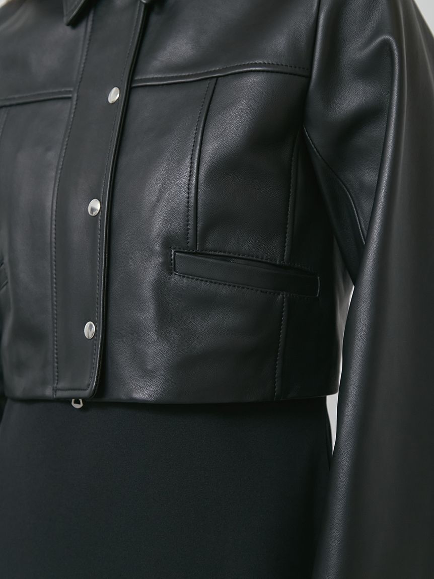 styling/「【セットアップ対応】ラムレザーブルゾン」|ブルゾン・スタジャン|