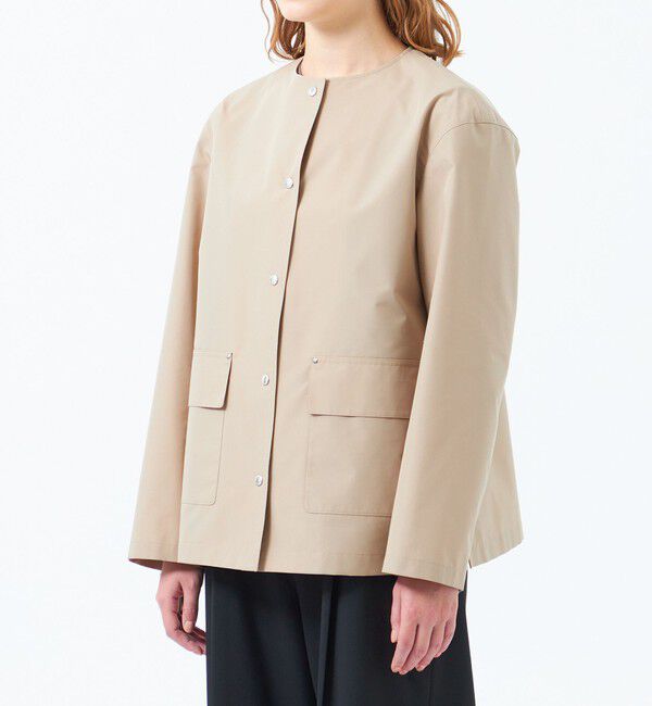 MACKINTOSH PHILOSOPHY「レインウェザークロスノーカラーミドルジャケット」|ブルゾン・スタジャン|