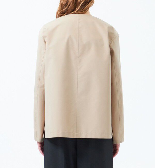 MACKINTOSH PHILOSOPHY「レインウェザークロスノーカラーミドルジャケット」|ブルゾン・スタジャン|