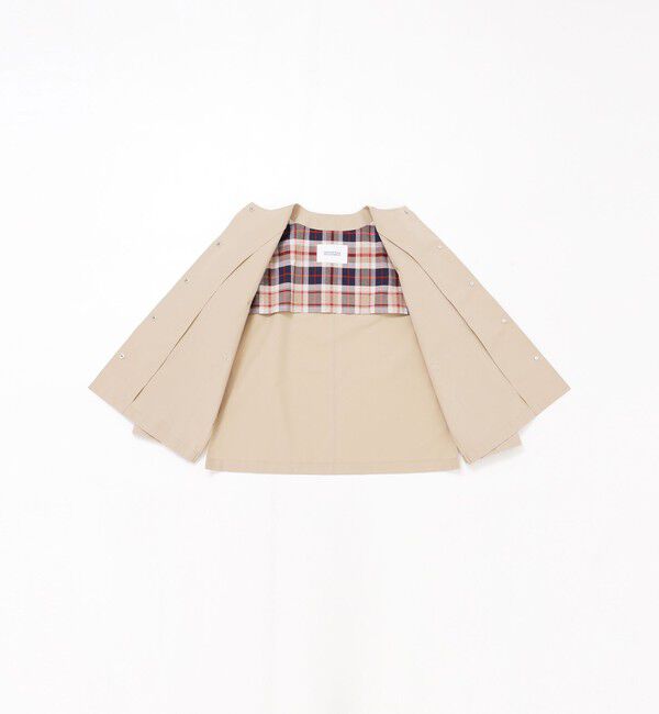 MACKINTOSH PHILOSOPHY「レインウェザークロスノーカラーミドルジャケット」|ブルゾン・スタジャン|