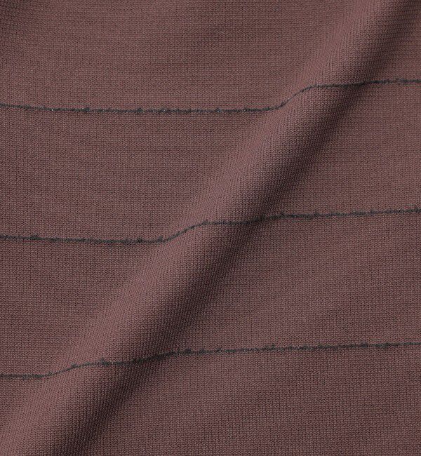 MACKINTOSH PHILOSOPHY「ラメボーダーVネックカーディガン」|ニット・セーター|