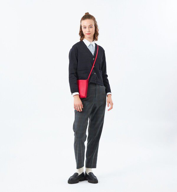 MACKINTOSH PHILOSOPHY「ラメボーダーVネックカーディガン」|ニット・セーター|