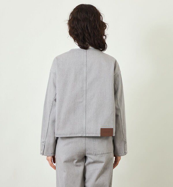 MACKINTOSH PHILOSOPHY「【GREY LABEL】デニムノーカラートラッカージャケット」|ブルゾン・スタジャン|