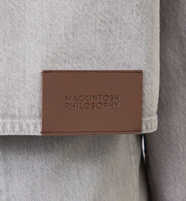 MACKINTOSH PHILOSOPHY「【GREY LABEL】デニムノーカラートラッカージャケット」|ブルゾン・スタジャン|