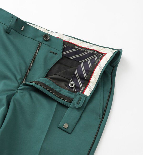  「【Education from Youngmachines】サテン スリムスラックス」|スラックス|