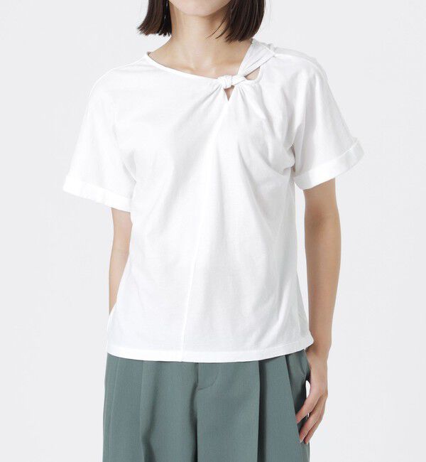  「フロントノットTシャツ」|Tシャツ・カットソー|
