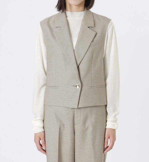  「ラメツイルショートジレ」|ブルゾン・スタジャン|