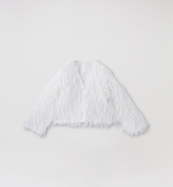  「フェザージャカードブルゾン」|ブルゾン・スタジャン|ホワイト2