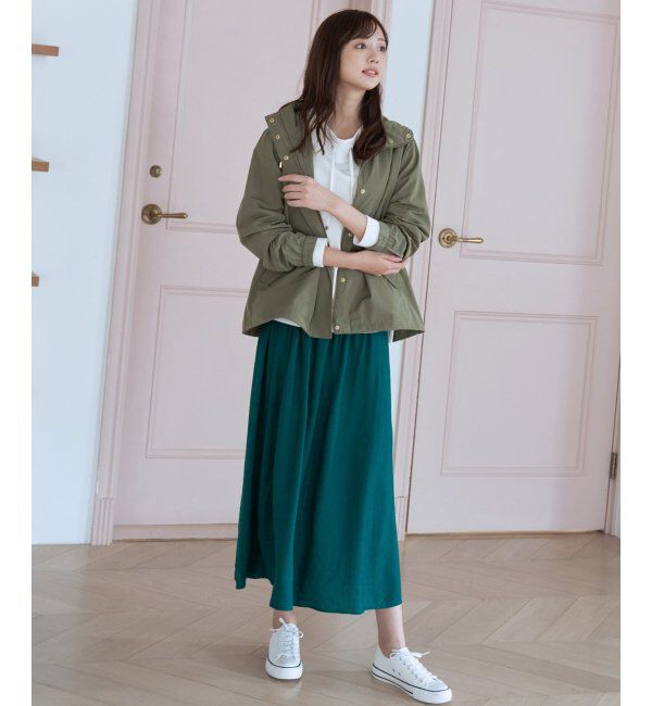 ikka「ボリュームギャザースラブスカート」|スカート|